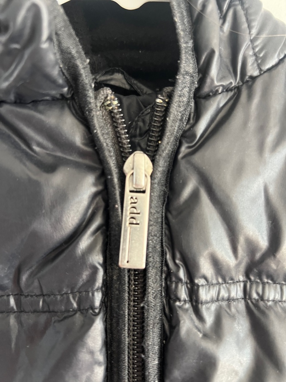Add Kids Black Hooded Puffer Jacket 12M - Picture 3 of 5